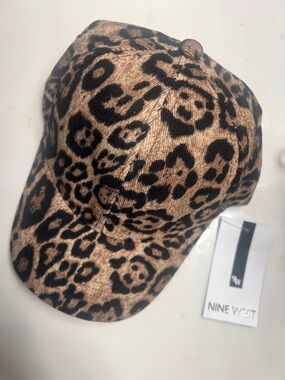 Nine West Leopard-Print Baseball Cap - Brown & Black